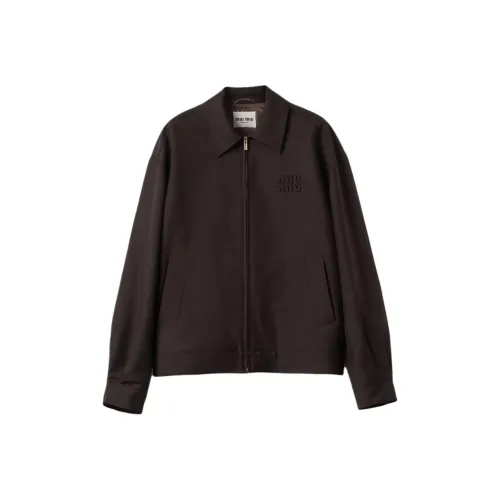 MIU MIU Куртки и Пальто Женские Эбеновое