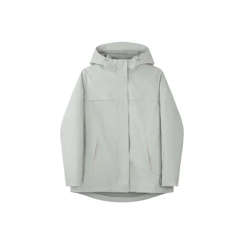 NAUTICA Пуховик Женские Серый Горошек Зеленый