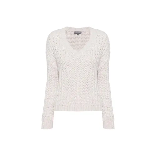 N.Peal FW24 Кашемир Свитер Женский Белый