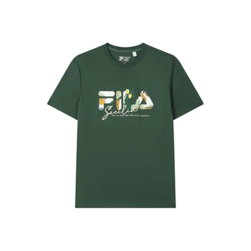 Fila Heritage T-Shirt Унисекс Бирюзовый Зеленый GN
