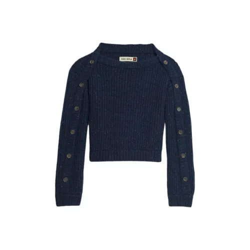 ZARA Морской синий Женские Трикотажные изделия