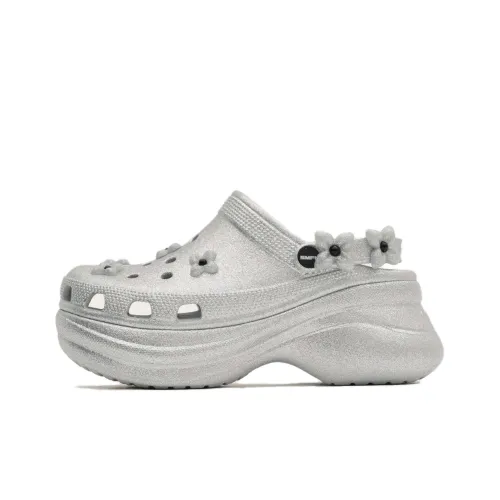 Crocs Сабо Серебряный Женские