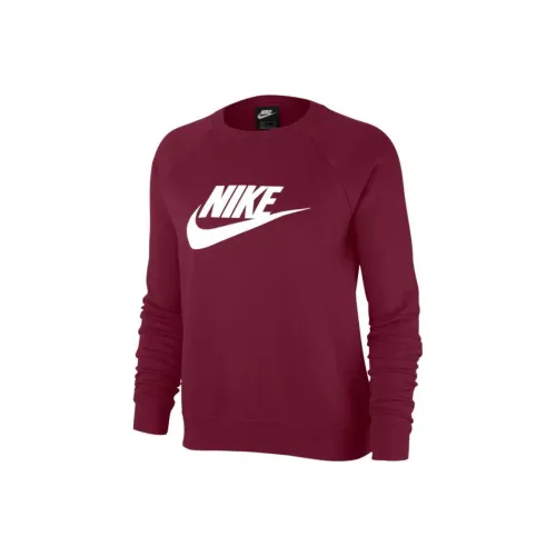 NIKE Темно-красные Женские Футболки