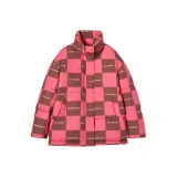 Розовый кофе, клетчатый