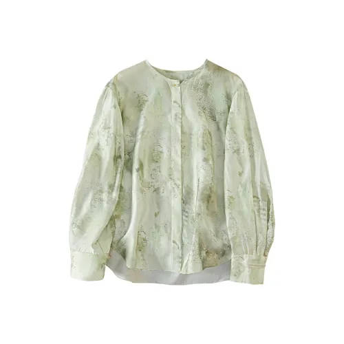 TOUCH Чернила Зеленый Женские Рубашки