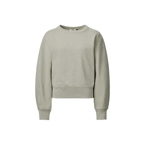 UNIQLO SS24 Свитшот Женский Изумрудно-Зеленый