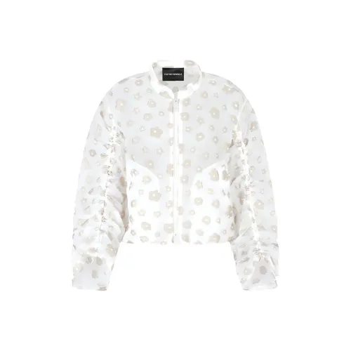 EMPORIO ARMANI SS25 Куртки Пальто Женские Белые