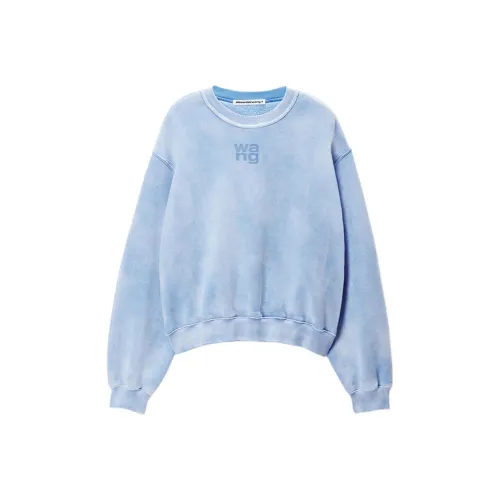 Alexander Wang FW24 Толстовка Женская Washed Light Blue