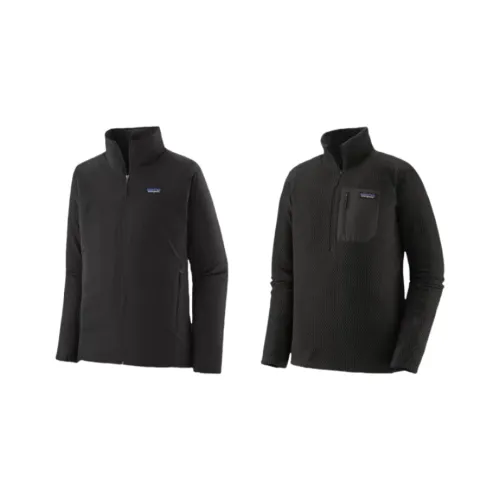 Patagonia Куртка Повседневная Спортивная Одежда Унисекс Черная