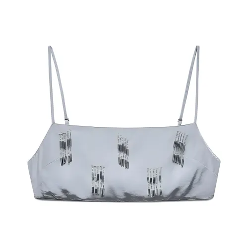 ZARA Без бретелек Топ Женский Серый