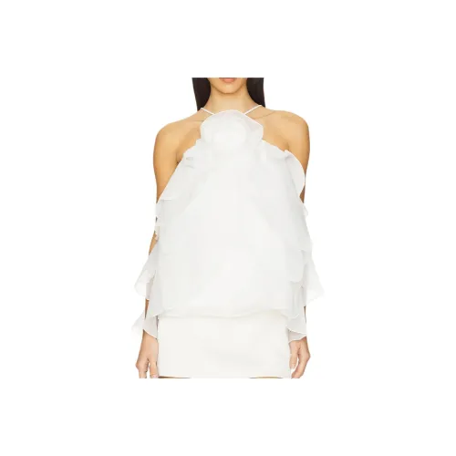 Aje Топ на бретелях Женский Айвори Белый