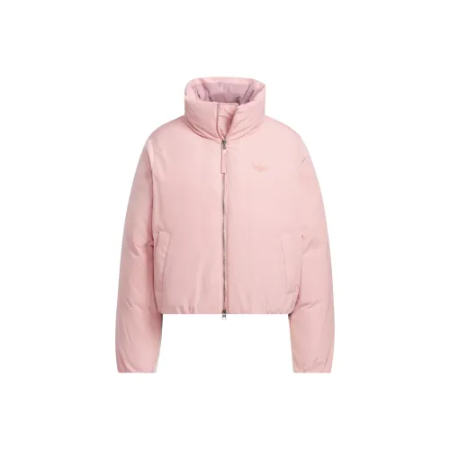 Adidas Originals FW24 NON Лоскутное шитье Короткий Пуховые куртки зимние пальто Женские Miracle Фиолетовый Розовый