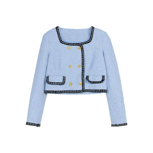 Leather Cat Синий Женские Куртки