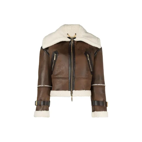 Elisabetta Franchi Куртки и Пальто Женские Коричневый