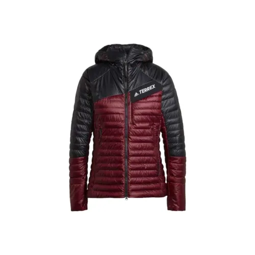 Adidas TerrexOther TECHROCK Куртки и Пальто Женские Темная Тень Красный Черный