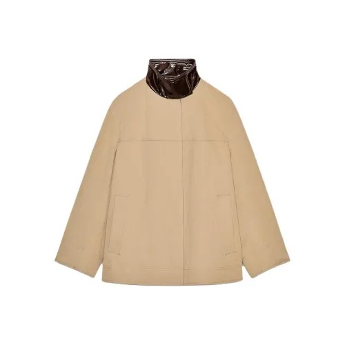 ZARA ZW Series Куртки и Пальто Женские Хаки