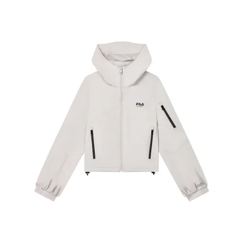 FILA MILANO Итальянская коллекция роскошных спортивных товаров Свет Серебристо-серый Женские куртки