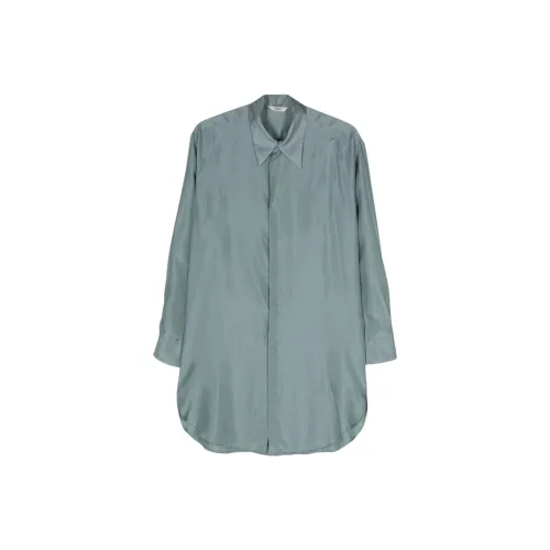 Barena SS24 Рубашка Женская Синяя Зеленая