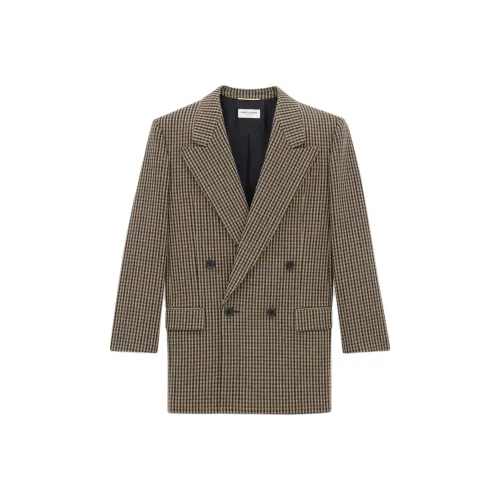 SAINT LAURENT Куртки и Пальто Женские Бежевые