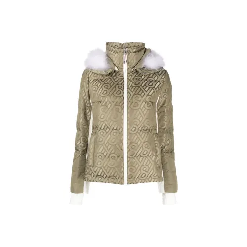 Yves Salomon Пуховик Женский Хаки