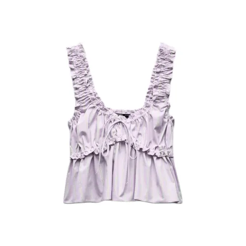 ZARA Фиолетовые Женские Камисоли
