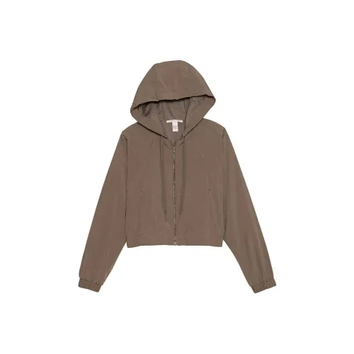 Victoria's Secret Парашют Укороченный Weekender Куртка Terra O Куртки Пальто Женские Природный Оливковый