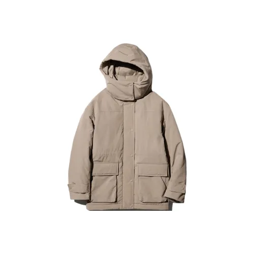 UNIQLO Пуховик Женский Темно-Бежевый