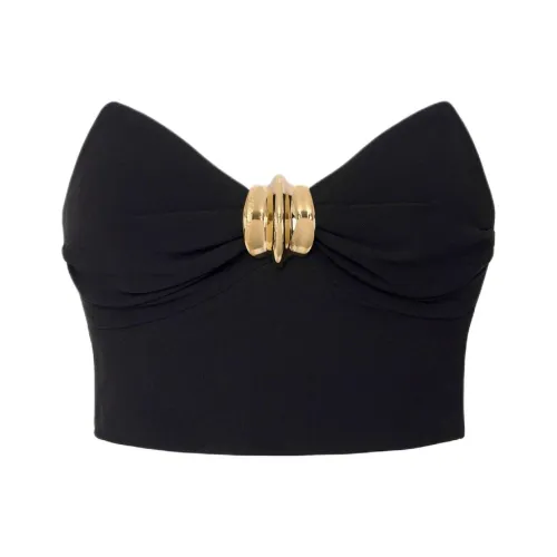 Elisabetta Franchi Черные Женские Топы без бретелек