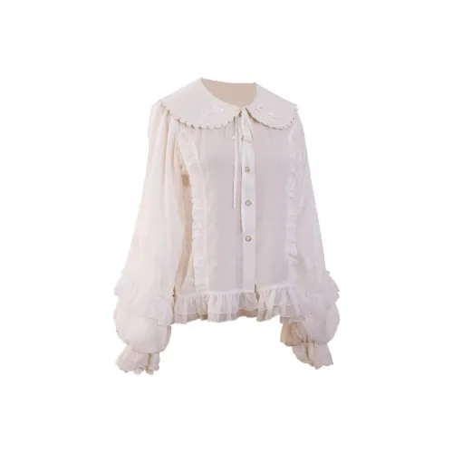 Leopard Kitten Рубашка Женская Белая