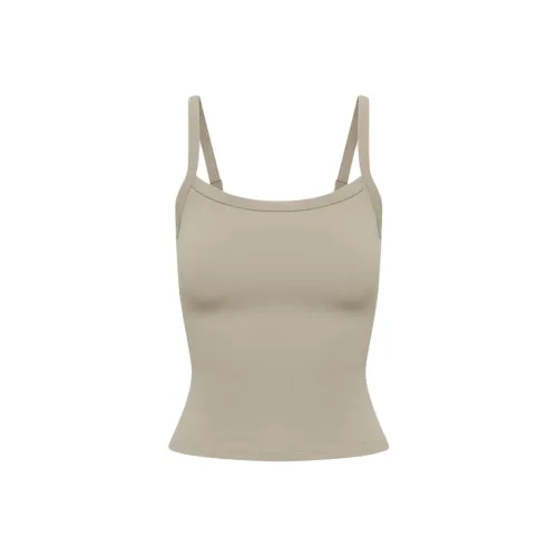 ARITZIA Golden Масло Tumbler Танк Топ на бретелях Женские Nomad Тауповый Nomad Серый Умбра