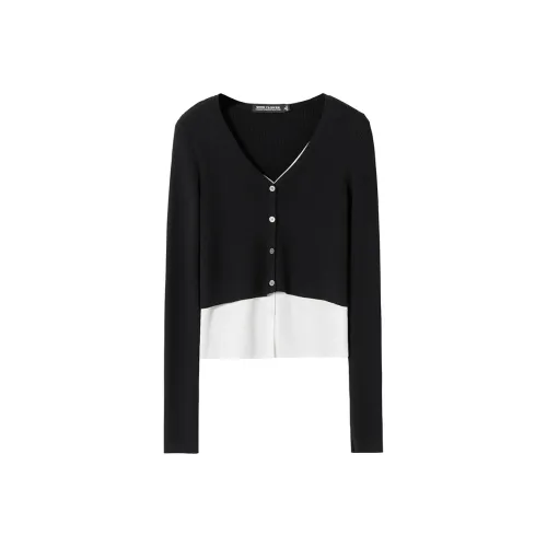 SOON FLOWER Трикотаж Женский Черный