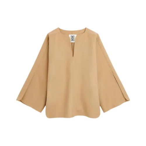 By Malene Birger COPENHAGEN MBC Calias Шерсть Блоуз Рубашка Женская Темно-песочный