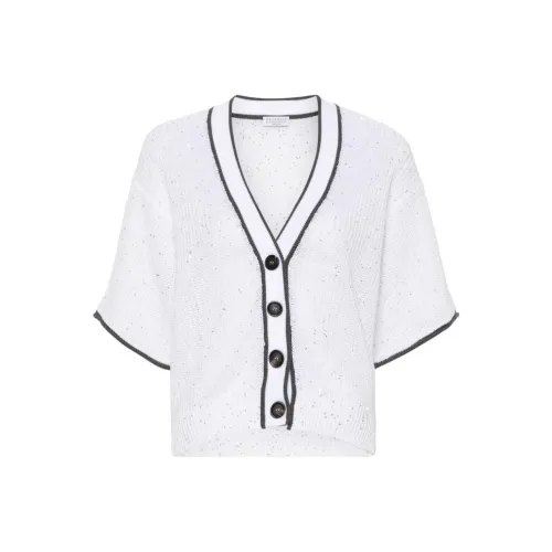 Brunello Cucinelli Белый Женские Трикотаж