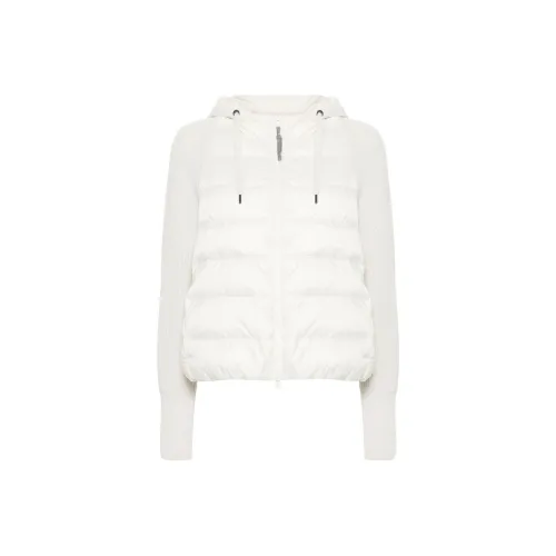 Brunello Cucinelli Белые Женские Пуховики