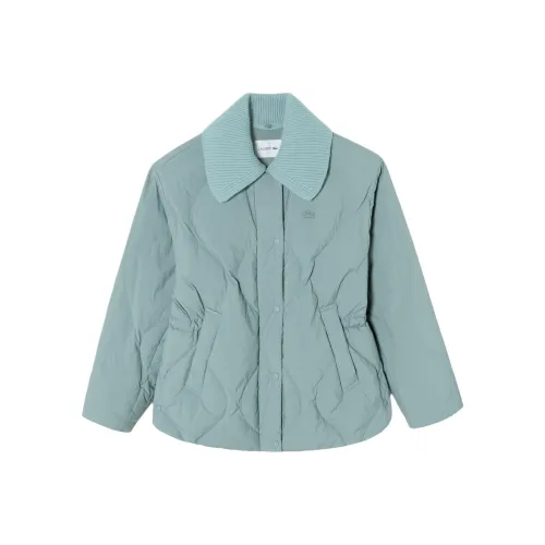 LACOSTE Пуховик Женский Светло-Синий