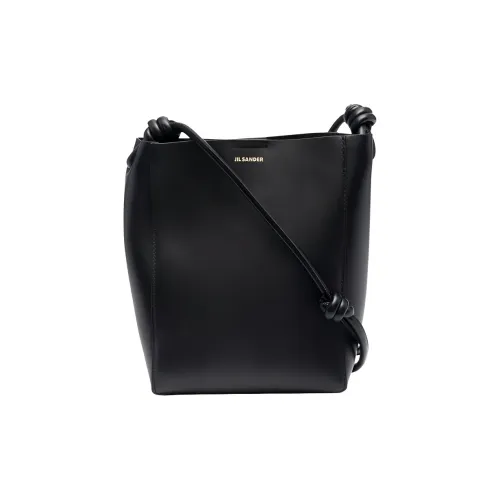 JIL SANDER Телячья кожа Ведрообразная сумка Сумка через плечо Стандартная Женская Черная