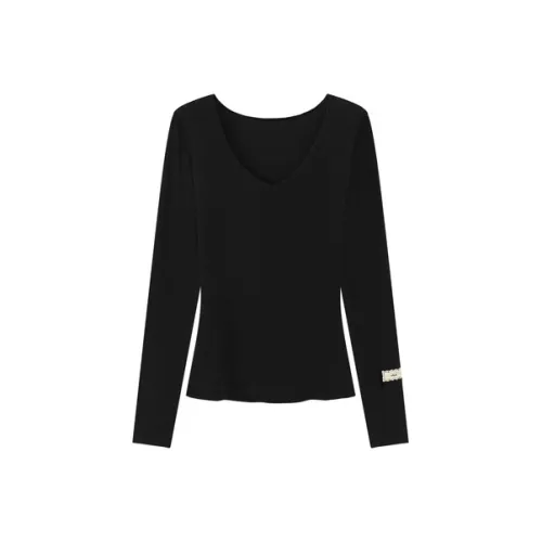 CHUU Черные Женские Футболки