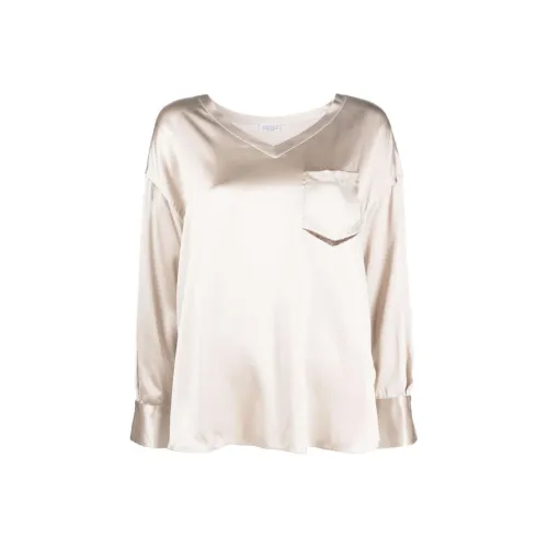 BRUNELLO CUCINELLI FW23 Рубашка Женская Серебряная Серый