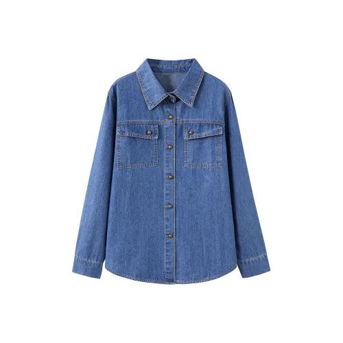 DonnaZilan Синие Женские Рубашки