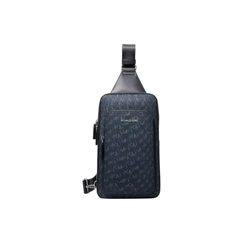 MICHAEL KORS MK Cooper Покрытый холст Sling Сумка Сумка через плечо Мужская Морской синий