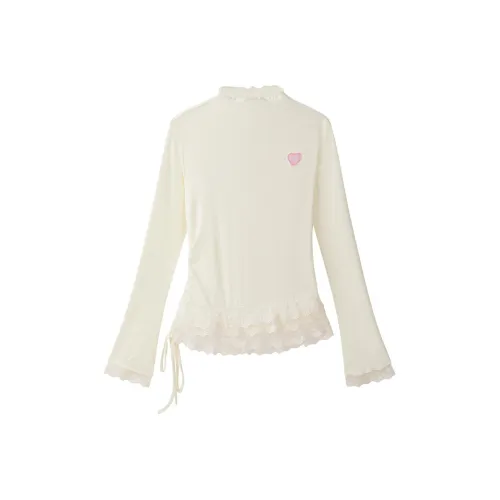 CHOCOOLATE T Рубашка Женская Кремово-Белая