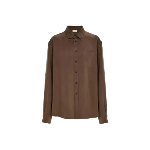 FERRAGAMO SS25 Рубашка Мужская Коричневая