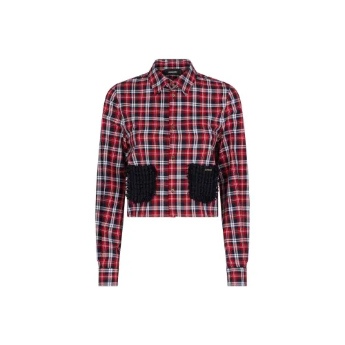 DSQUARED 2 FW23 Рубашка Женская Темно-Красная