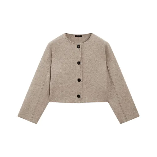 Massimo Dutti Серо-коричневые Женские Куртки