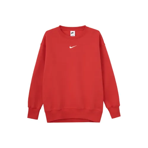 Свитшот Nike Sportswear Phoenix Fleece женский университетский красный