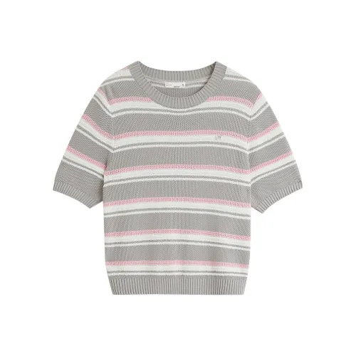 Inman Трикотаж Женский Розовый Белый Серый Полосы