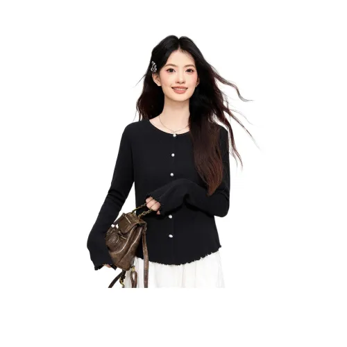 Emodues Черный Женский Трикотаж