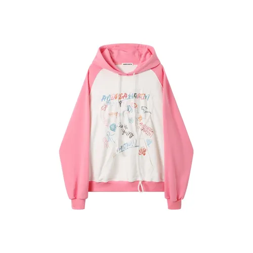 ANDREA MARTIN Толстовка Женская Розовая Белая