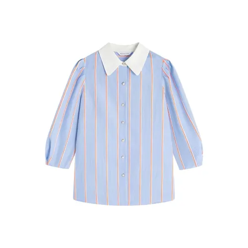 Famanxuan Рубашка Женская Нил Синий