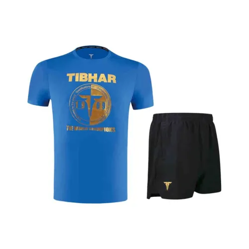 TIBHAR Повседневная спортивная одежда Мужская Синий Золото